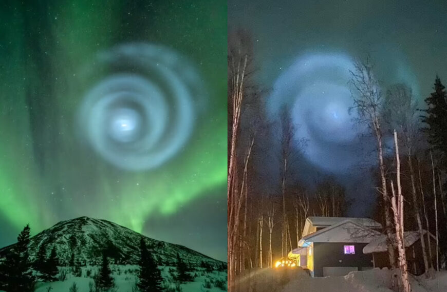 Пришельцы прибыли: таинственные спирали, появившиеся в небе над Аляской, испугали американцев